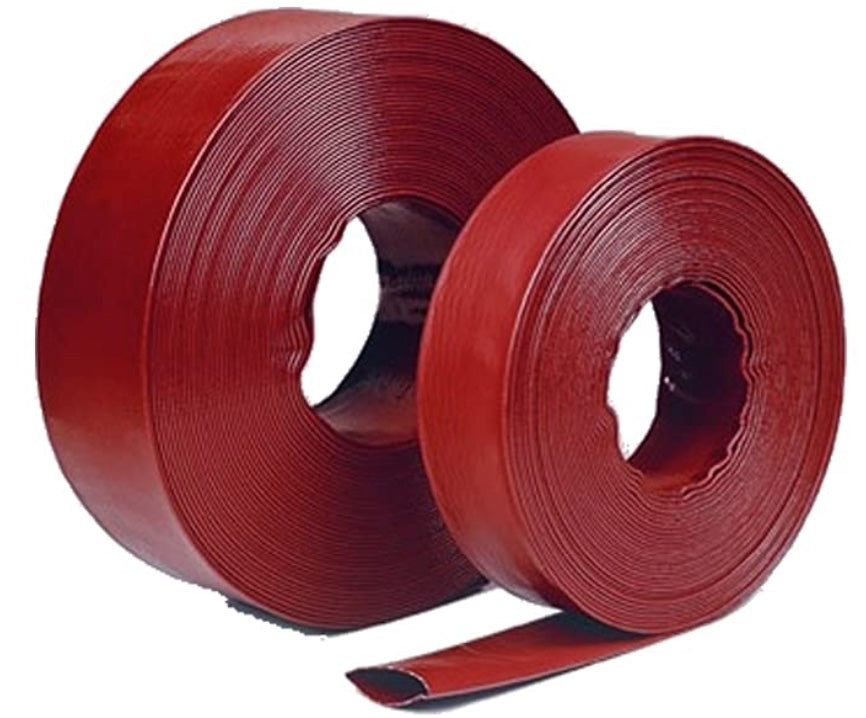 HOSE 2-inch Heavy Duty Red Lay Flat Hose